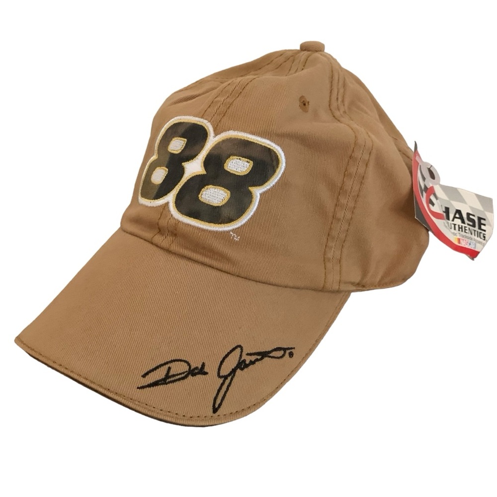 Vintage NASCAR Dale Jarrett #88 Racing Hat Strapback Tan Black Y2K Blokecore